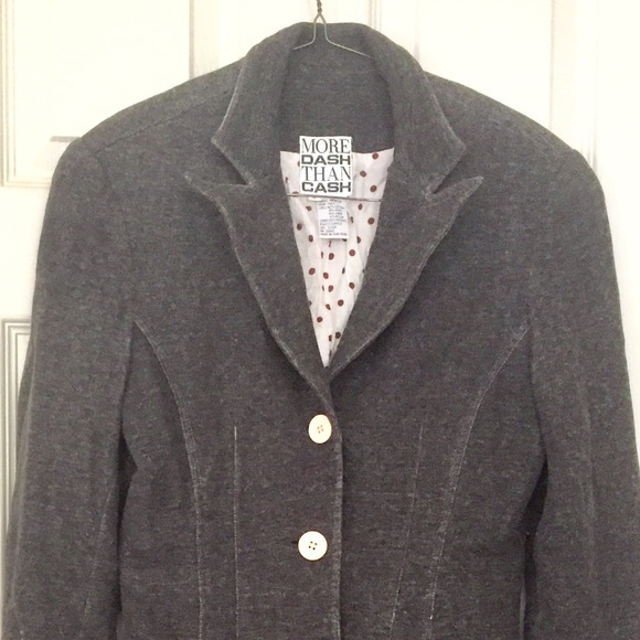 Jersey schoolboy skinny pencil jean jacket blazer - Picture 5 of 7